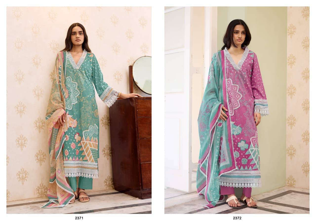 Sajni By Kimora 2371 TO 2374 Beautiful Festive Suits Stylish Colorful Fancy Casual Wear & Ethnic Wear pure cotton Dresses At Wholesale Price